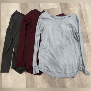 Bundle of 3 Athleta long sleeve tops